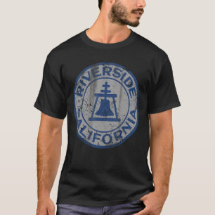 Riverside California Flag Vintage Fade Home Family T-Shirt