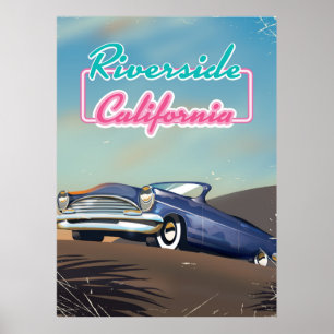 Riverside California travel poster