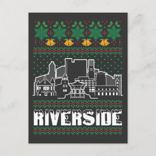 Riverside California Ugly Christmas Postcard