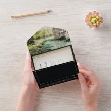 Riverside Fairytale Book Wedding Invitation