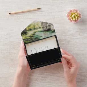 Riverside Fairytale Book Wedding Invitation