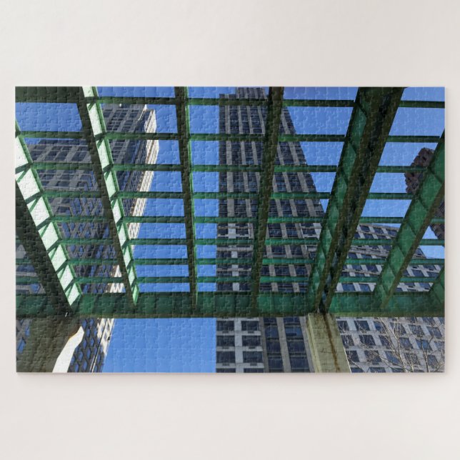 Riverside Park Looking Up New York City NYC Jigsaw Puzzle (Horizontal)