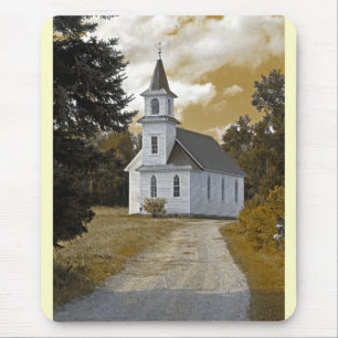 Riverside Presbyterian Church 1800s sepia Mouse Mat