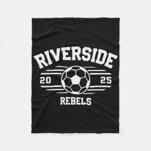 Riverside Rebels Soccer Ll 2025 Fleece Blanket