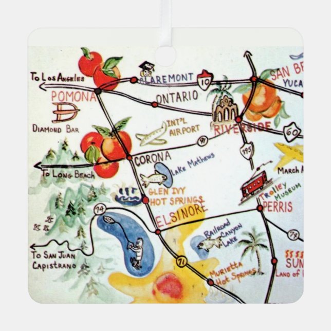 Riverside, Southern California Ornament (Front)