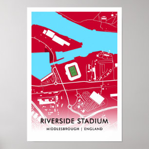 Riverside Stadium Poster – Home of Middlesbrough 