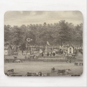 Riverside stock Farm, NE of Concordia, Kansas Mouse Mat