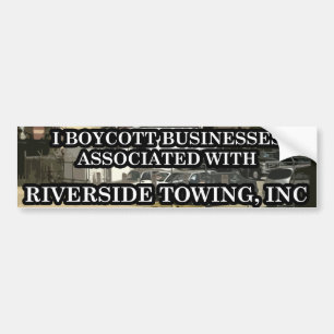 Riverside Towing "Peaceful Protest" Bumper Sticker
