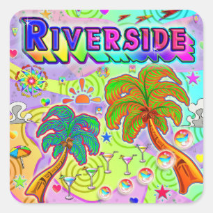 Riverside Vacation Target Sticker