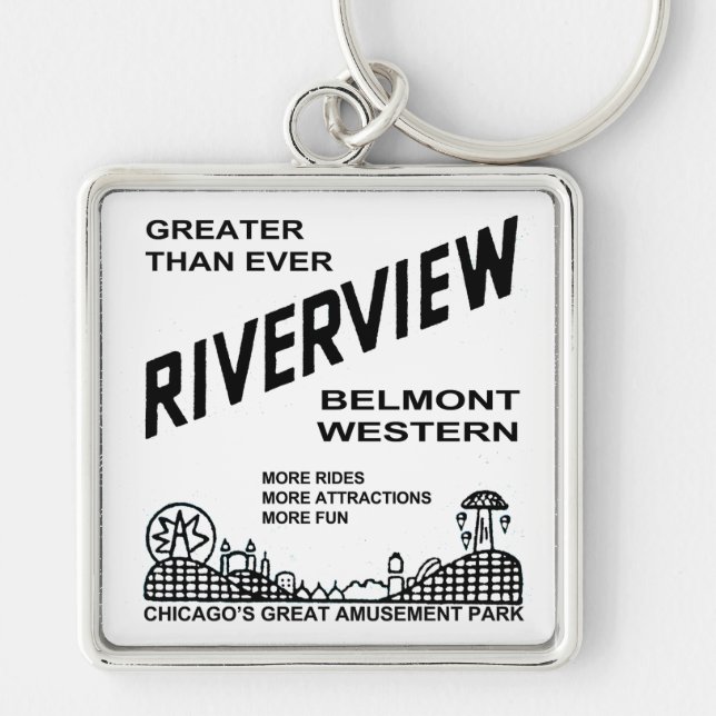 Riverview Amusement Park, Chicago, IL 1904-1967 Key Ring (Front)