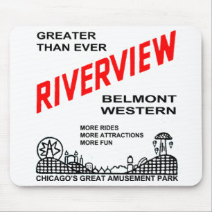 Riverview Amusement Park, CHICAGO, ILL. (1904--67) Mouse Mat