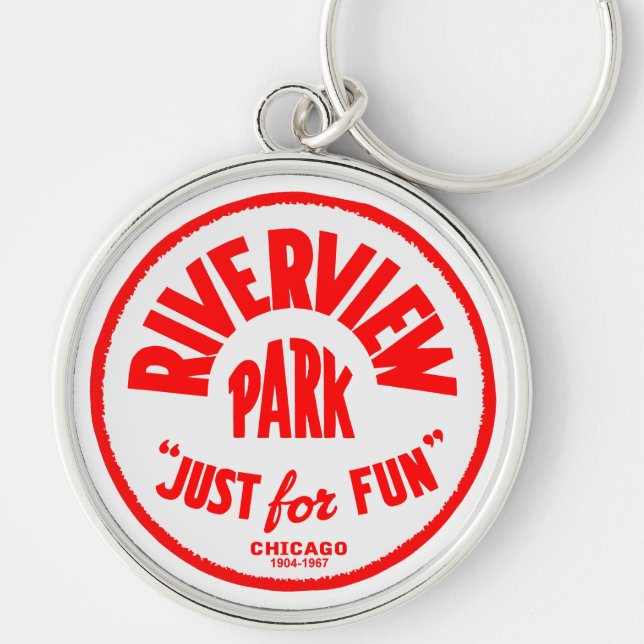 Riverview Amusement Park, Chicago, Illinois Key Ring (Front)