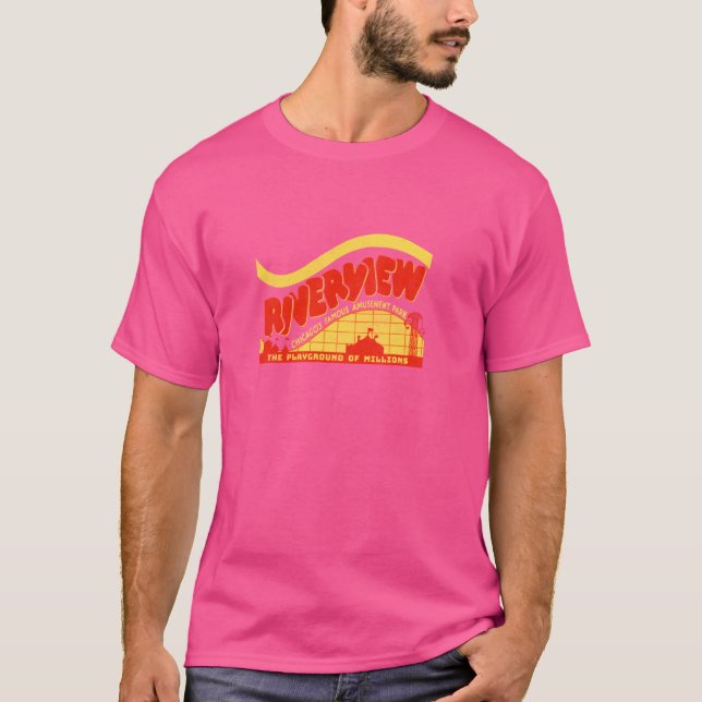 Riverview Chicago's Famous Amusement Park Retro 50 T-Shirt (Front)