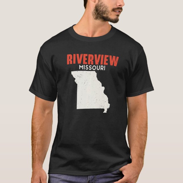 Riverview Missouri USA State America Travel Missou T-Shirt (Front)