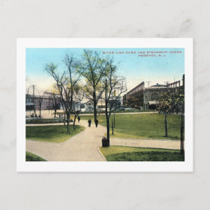 Riverview Park & Docks, Hoboken NJ Vintage Postcard
