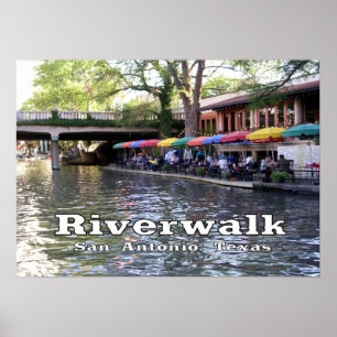 Riverwalk, San Antonio,Texas Poster