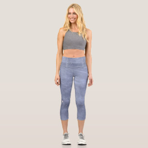 Riveted metal pattern on capris