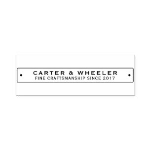 Riveted Tag Custom Maker's Stamp