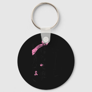 Riveter Believe Pink Ribbon Breast Cancer Awarenes Key Ring