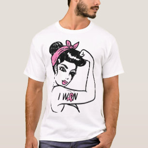 Riveter I Won Awareness Breast Cancer Survivor Wom T-Shirt