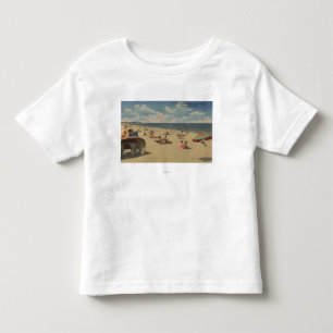 Riviera Beach, Florida - Sunbathers on Beach Toddler T-Shirt