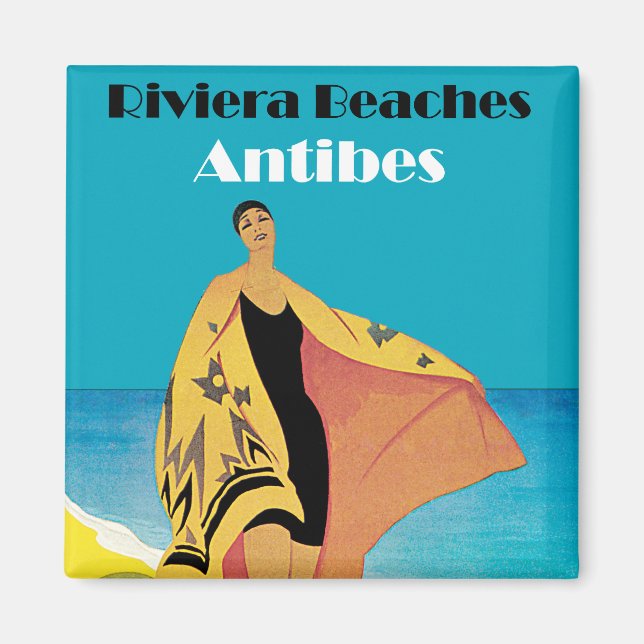 Riviera Beaches ~ Antibes Magnet (Front)