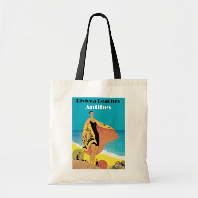 Riviera Beaches ~ Antibes Tote Bag (Front)