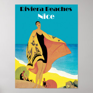 Riviera Beaches ~ Nice Poster