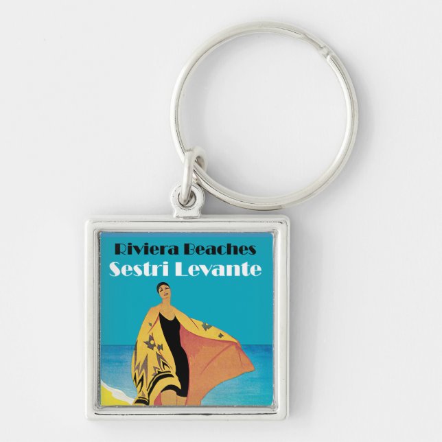 Riviera Beaches ~ Sestri Levante Key Ring (Front)