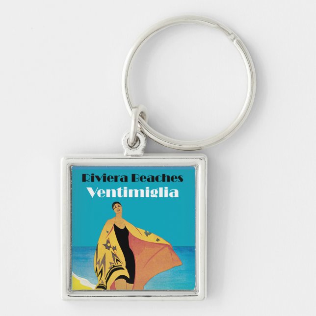 Riviera Beaches ~ Ventimiglia Key Ring (Front)