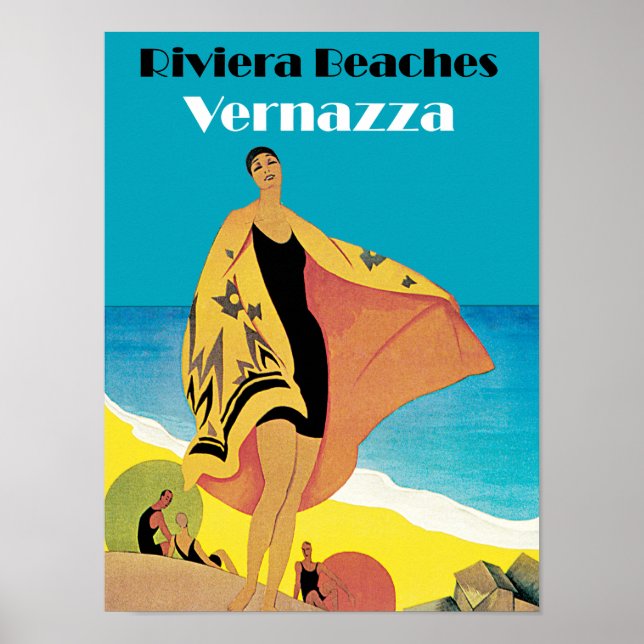 Riviera Beaches ~ Vernazza Poster (Front)