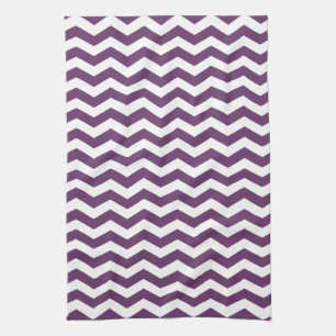 Riviera Lavender Wave Chevron Tea Towel