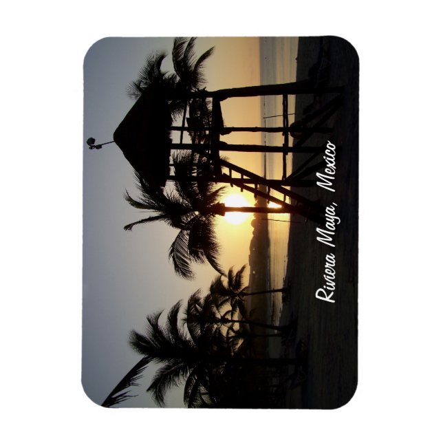 Riviera Maya Cancun Mexico Caribbean Sea Magnet (Vertical)