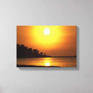 Riviera Maya Cancun Mexico Caribbean Sea Sunrise Canvas Print