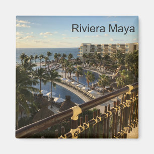 Riviera Maya Cancun Mexico - Square Magnet