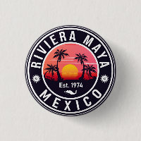 Riviera Maya Mexico Retro Sunset Souvenirs 60s