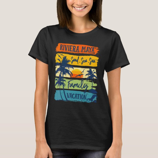 Riviera Maya Mexico Vacation 2022 Matching Family  T-Shirt (Front)