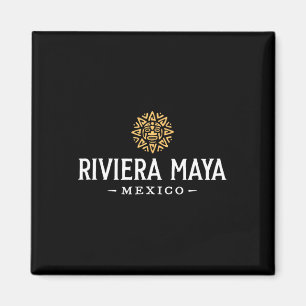 Riviera Maya Mexico Vintage Sun Beach Vacation Sou Magnet