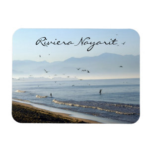 Riviera Nayarit Early Morning with Pelicans Magnet