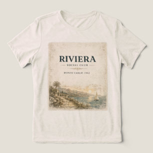 Riviera Social Club Monte Carlo 1962 Vintage Tri-Blend Shirt