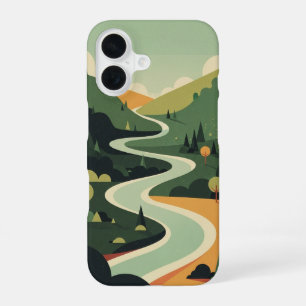 Rivière Vintage dans une Vallée Verdoyante iPhone 16 Case