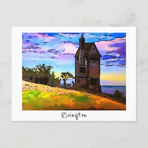 Rivington Pigeon Tower Leverhulmes Garden Horwich Postcard