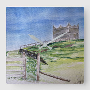 Rivington Pike Beacon   Square Wall Clock