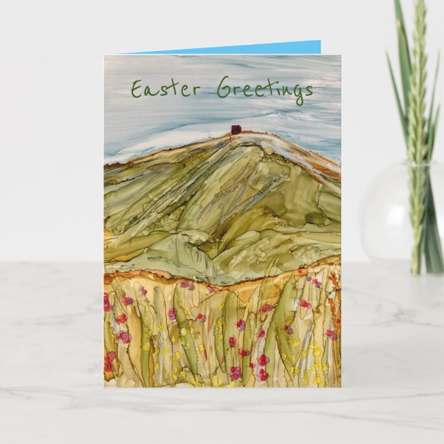 Rivington Pike Horwich impressionist  Easter card (Front)