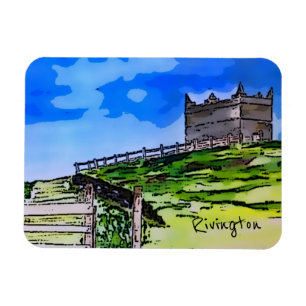 Rivington pike Horwich original art  Magnet