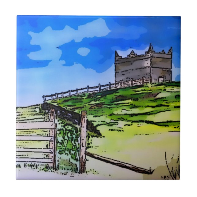 Rivington pike Horwich original art    Tile (Front)