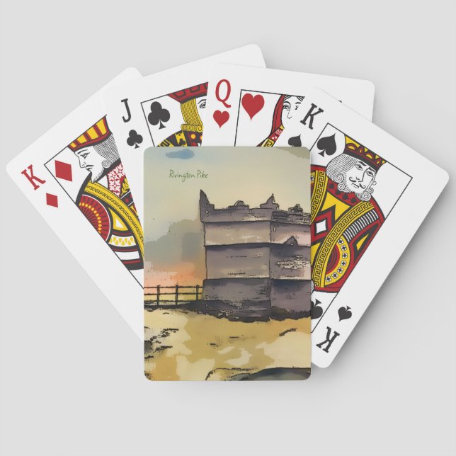 Rivington Pike Lookout Tower Playing Cards (Back)