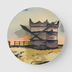 Rivington Pike Lookout Tower Round Clock