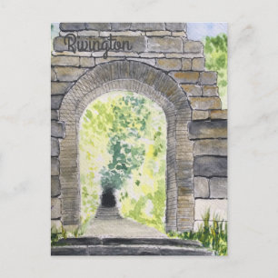 Rivington Terraced Gardens Archway     Postcard