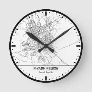Riyadh Clock City Line Art